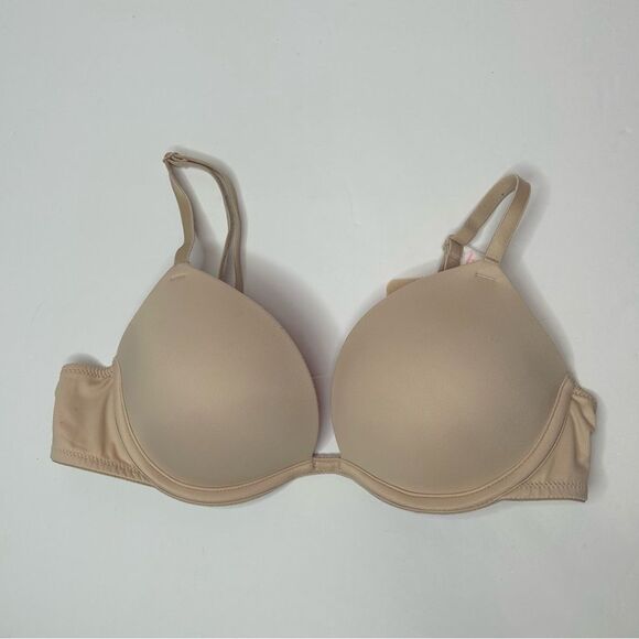 PINK Victoria's Secret Tan bombshell super push-up Bra 32B - Picture 1 of 7